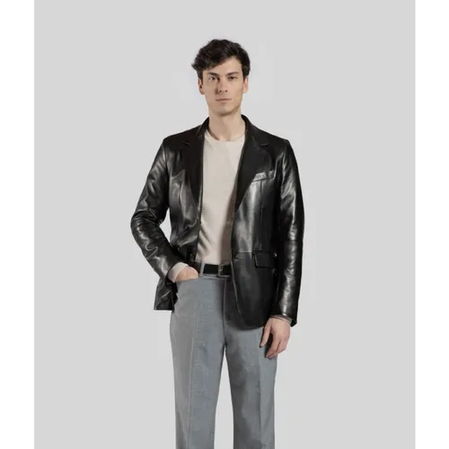 Jackets > Leather Jackets - - Gimo's - Modalova