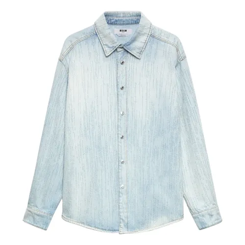 Shirts > Denim Shirts - - Msgm - Modalova