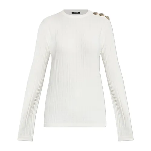 Knitwear > Round-neck Knitwear - - Balmain - Modalova