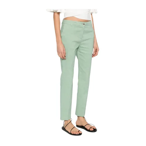 Pinko - Trousers > Chinos - Green - Pinko - Modalova