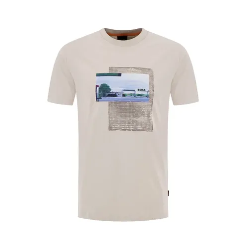 Hugo - Tops > T-Shirts - Beige - Hugo - Modalova