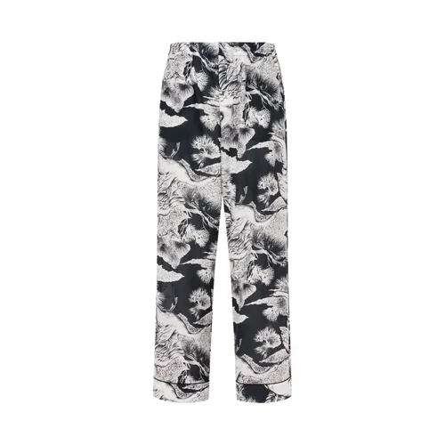 Trousers > Straight Trousers - - Moschino - Modalova