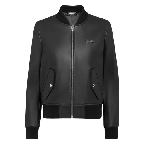Jackets > Leather Jackets - - Philipp Plein - Modalova