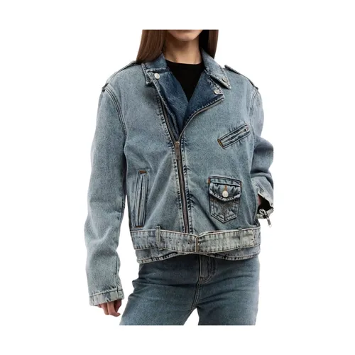 Blouses & Shirts > Denim Shirts - - Moschino - Modalova