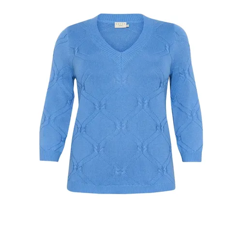 Knitwear > V-neck Knitwear - - Kaffe Curve - Modalova