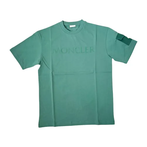 Moncler - Tops > T-Shirts - Green - Moncler - Modalova