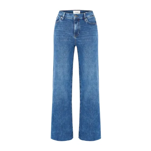 Frame - Jeans > Wide Jeans - Blue - Frame - Modalova
