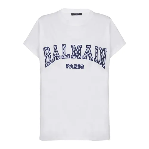 Balmain - Tops > T-Shirts - White - Balmain - Modalova