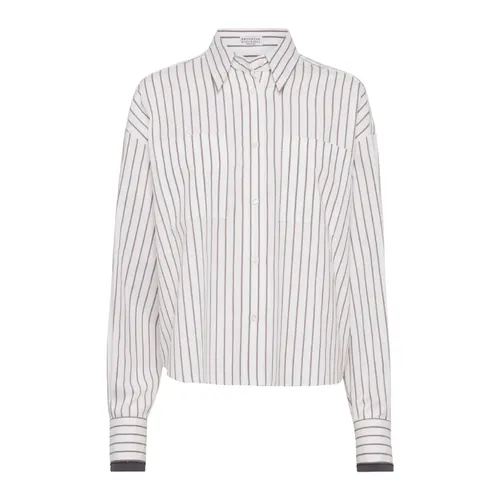 Blouses & Shirts > Shirts - - Brunello Cucinelli - Modalova