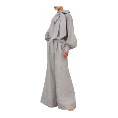 Trousers > Wide Trousers - - Zimmermann - Modalova