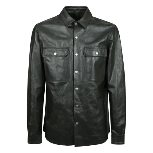 Jackets > Leather Jackets - - Rick Owens - Modalova