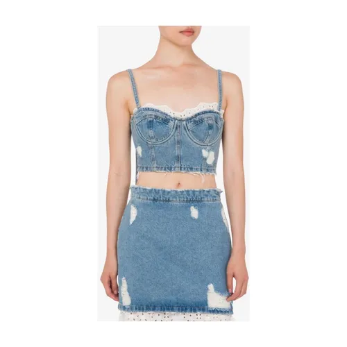 Tops > Sleeveless Tops - - Moschino - Modalova