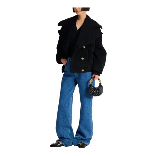 Coats > Double-Breasted Coats - - Balmain - Modalova