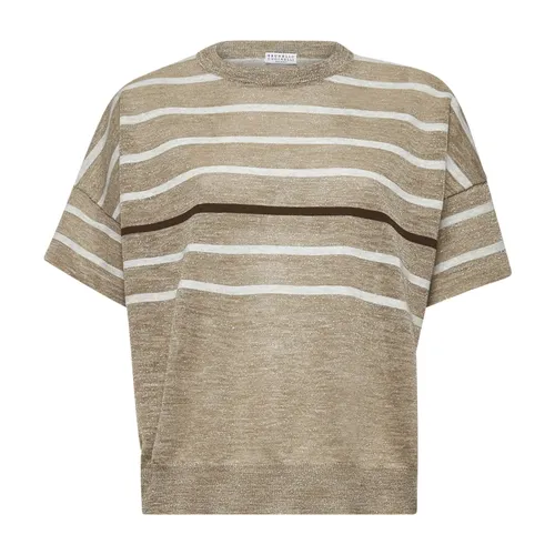 Knitwear > Round-neck Knitwear - - Brunello Cucinelli - Modalova
