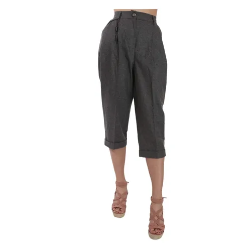 Trousers > Cropped Trousers - - Dolce & Gabbana - Modalova