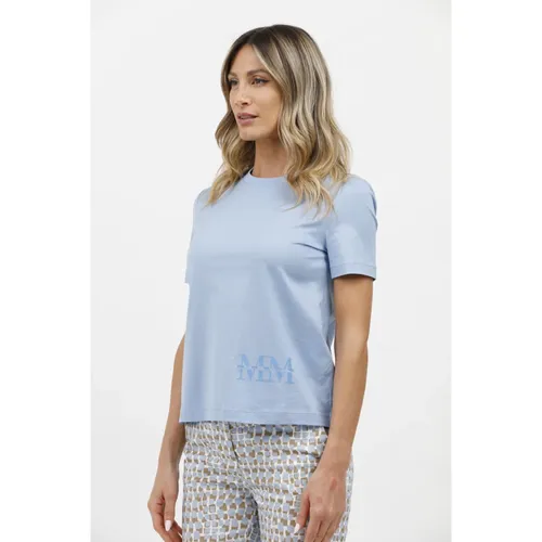 Max Mara - Tops > T-Shirts - Blue - Max Mara - Modalova