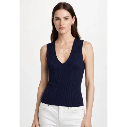 Knitwear > V-neck Knitwear - - Pinko - Modalova