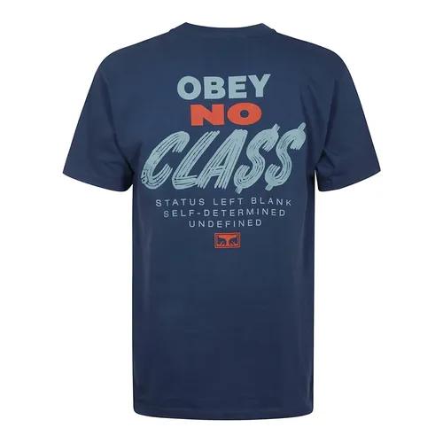 Obey - Tops > T-Shirts - Blue - Obey - Modalova