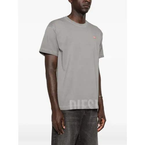 Diesel - Tops > T-Shirts - Gray - Diesel - Modalova