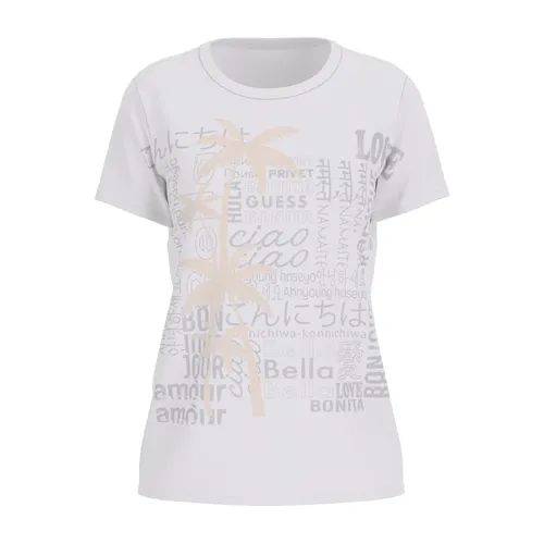 Guess - Tops > T-Shirts - White - Guess - Modalova