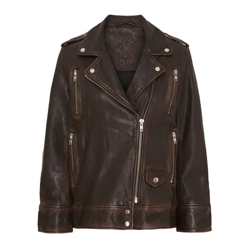 Jackets > Leather Jackets - - Notyz - Modalova