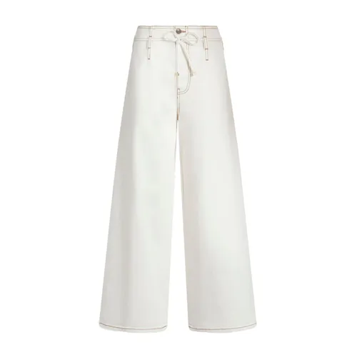 Etro - Jeans > Wide Jeans - White - Etro - Modalova