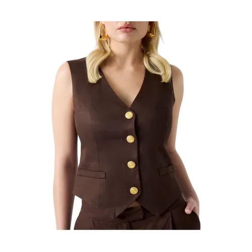 Guess - Jackets > Vests - Brown - Guess - Modalova