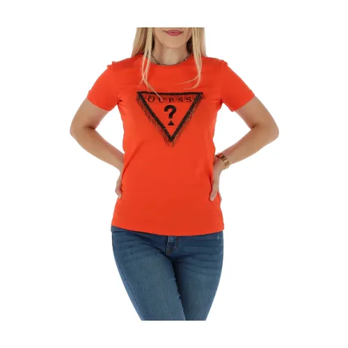 Guess - Tops > T-Shirts - Orange - Guess - Modalova