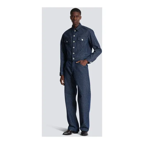 Jackets > Denim Jackets - - Balmain - Modalova