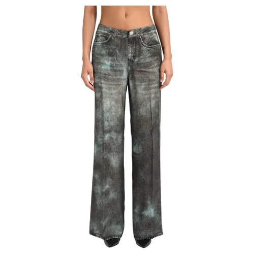 Pinko - Jeans > Wide Jeans - Gray - Pinko - Modalova