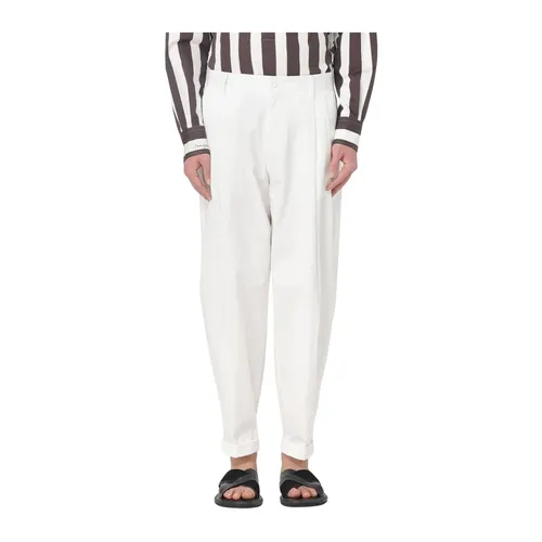 Trousers > Straight Trousers - - Dolce & Gabbana - Modalova