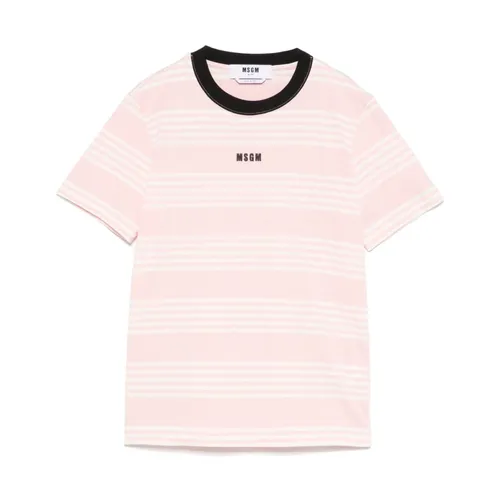 Msgm - Tops > T-Shirts - Pink - Msgm - Modalova