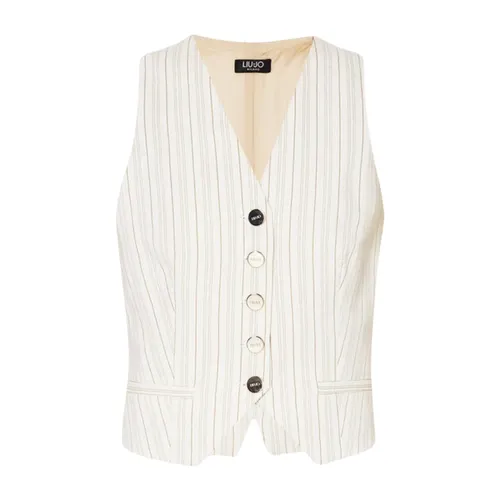 Liu Jo - Jackets > Vests - White - Liu Jo - Modalova