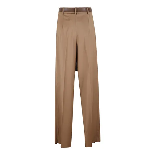 Trousers > Wide Trousers - - Max Mara Studio - Modalova