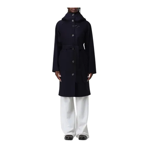 Fay - Coats > Belted Coats - Blue - Fay - Modalova