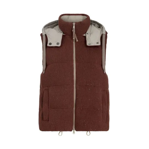 Jackets > Vests - - Brunello Cucinelli - Modalova