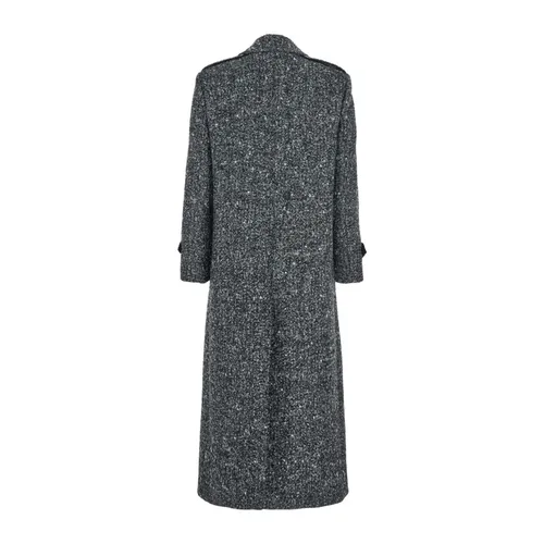 Coats > Double-Breasted Coats - - Plain - Modalova