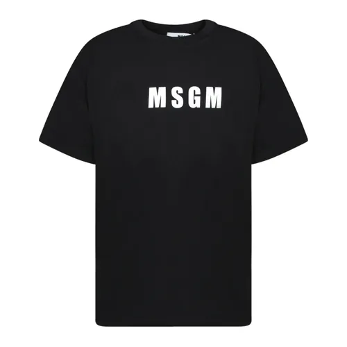 Msgm - Tops > T-Shirts - Black - Msgm - Modalova