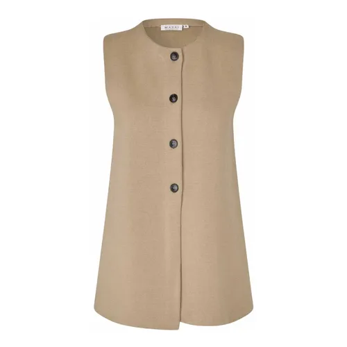 Masai - Jackets > Vests - Beige - Masai - Modalova