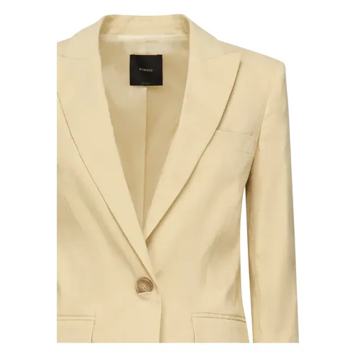 Pinko - Jackets > Blazers - Beige - Pinko - Modalova