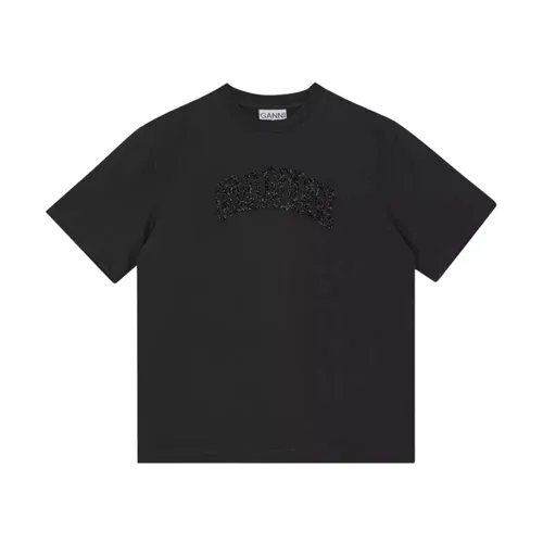 Ganni - Tops > T-Shirts - Black - Ganni - Modalova