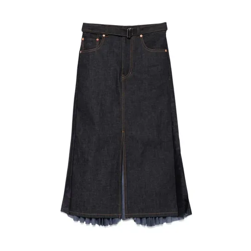 Skirts > Denim Skirts - - Sacai - Modalova