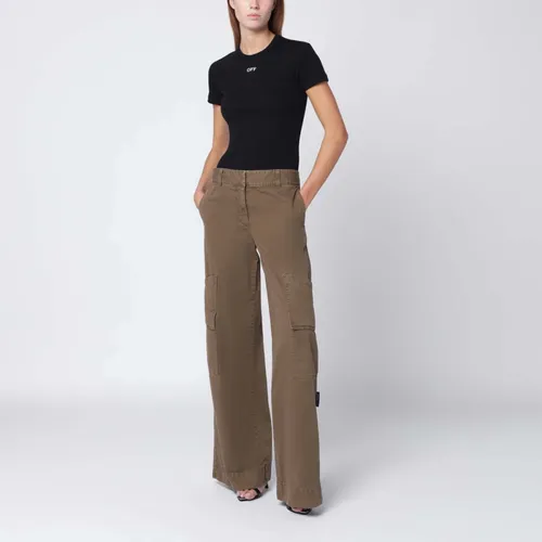 Trousers > Wide Trousers - - Off White - Modalova