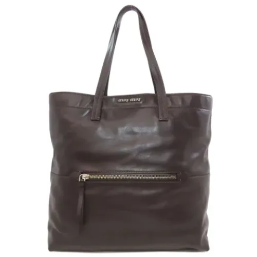 Pre-owned > Pre-owned Bags > Pre-owned Tote Bags - - Miu Miu Pre-owned - Modalova