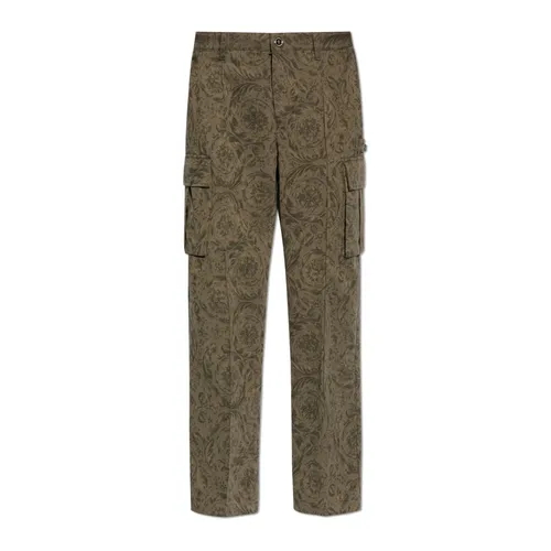 Trousers > Slim-fit Trousers - - Versace - Modalova
