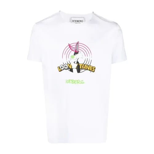 Iceberg - Tops > T-Shirts - White - Iceberg - Modalova