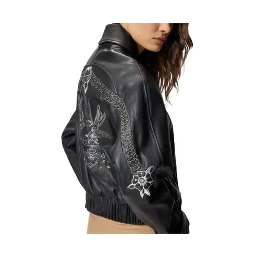 Jackets > Leather Jackets - - Pinko - Modalova