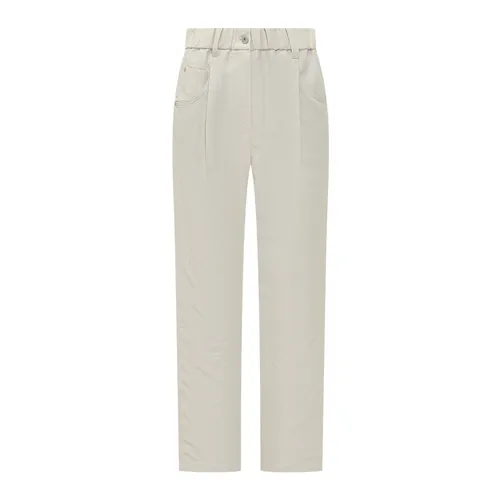 Trousers > Straight Trousers - - Brunello Cucinelli - Modalova