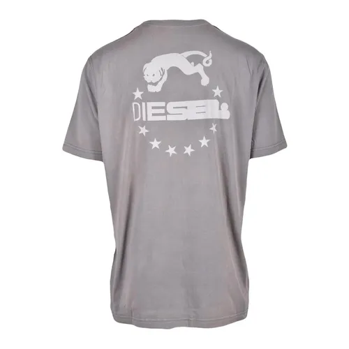 Diesel - Tops > T-Shirts - Gray - Diesel - Modalova