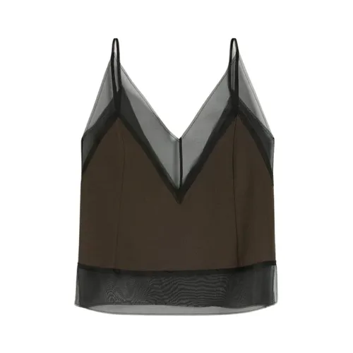 Tops > Sleeveless Tops - - Ami Paris - Modalova